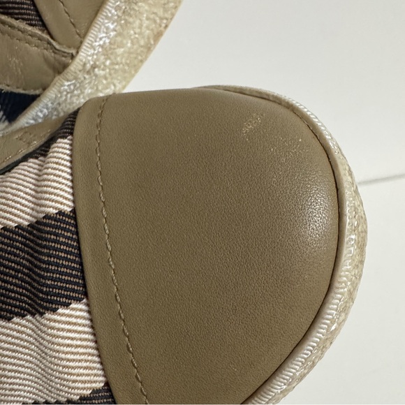 Burberry Nova Check Vulcanized Tan low cut Sneakers sz 39 US 9 Shoes - Picture 10 of 16